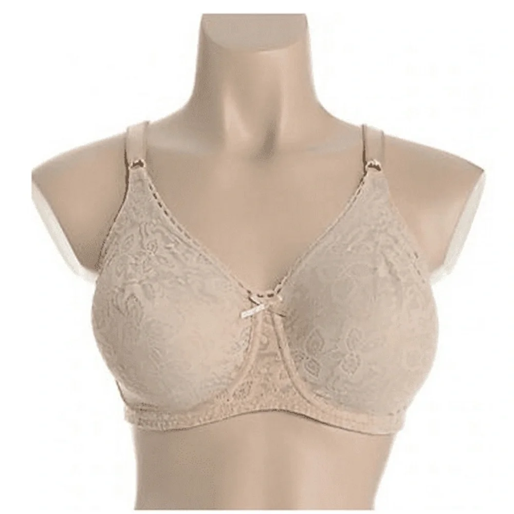 Bali 40DD Lace Bra Rosewood Smooth Lift Underwire Natural Tan Nude Beige